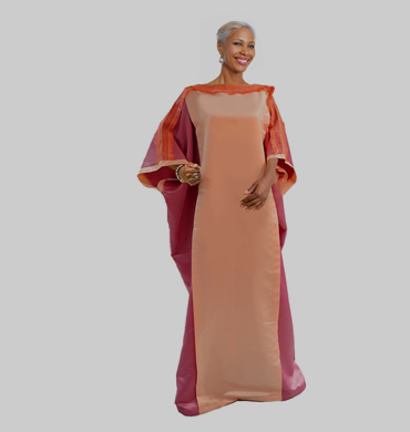 Rhonda Boubou Dress in Mauve