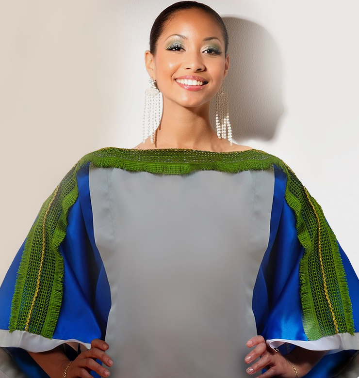 Rhonda Boubou Dress in Royal Blue