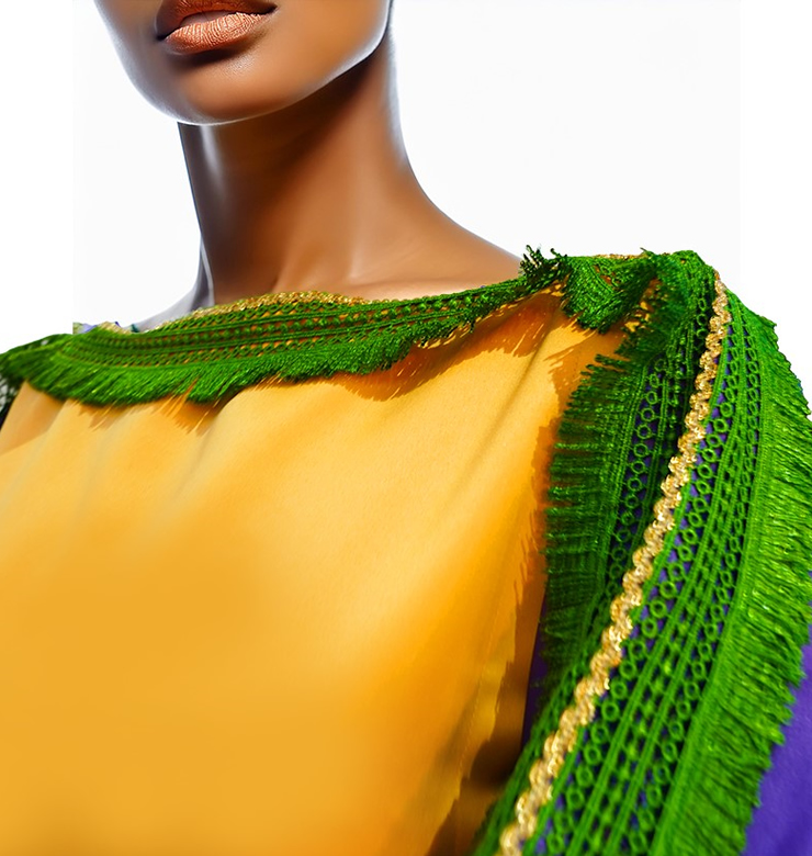 Rhonda Boubou Dress in Purple