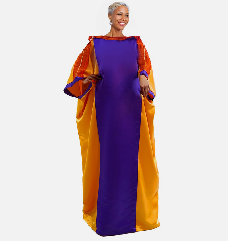 Rhonda Boubou Dress in Purple
