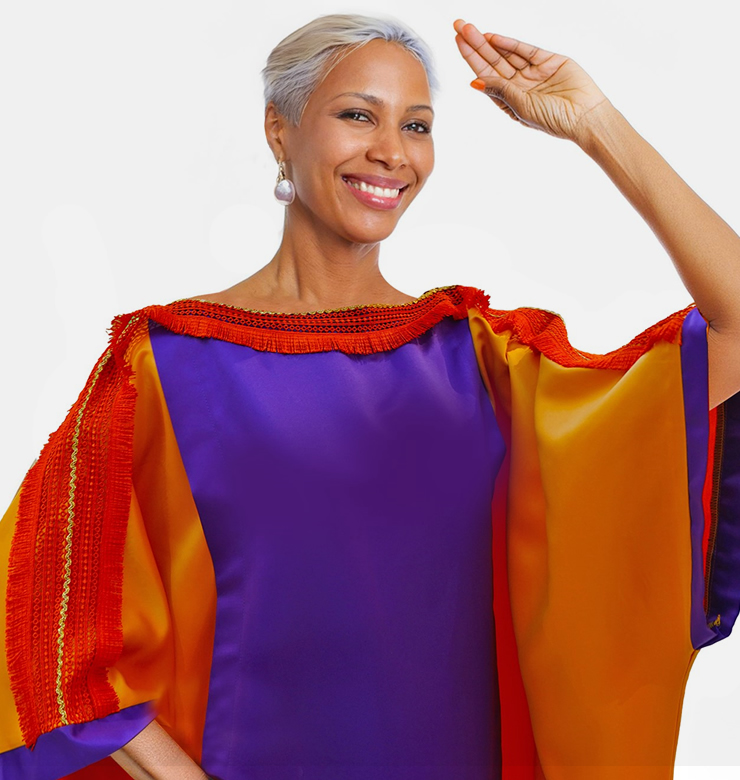 Rhonda Boubou in Sunset Yellow