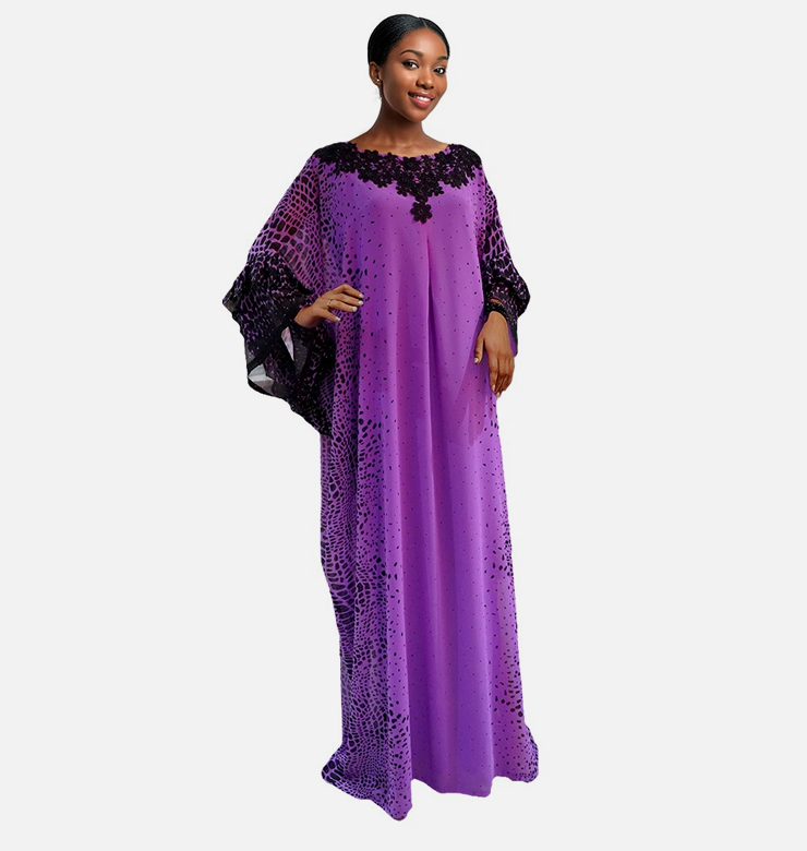 Calla Boubou Dress in Purple